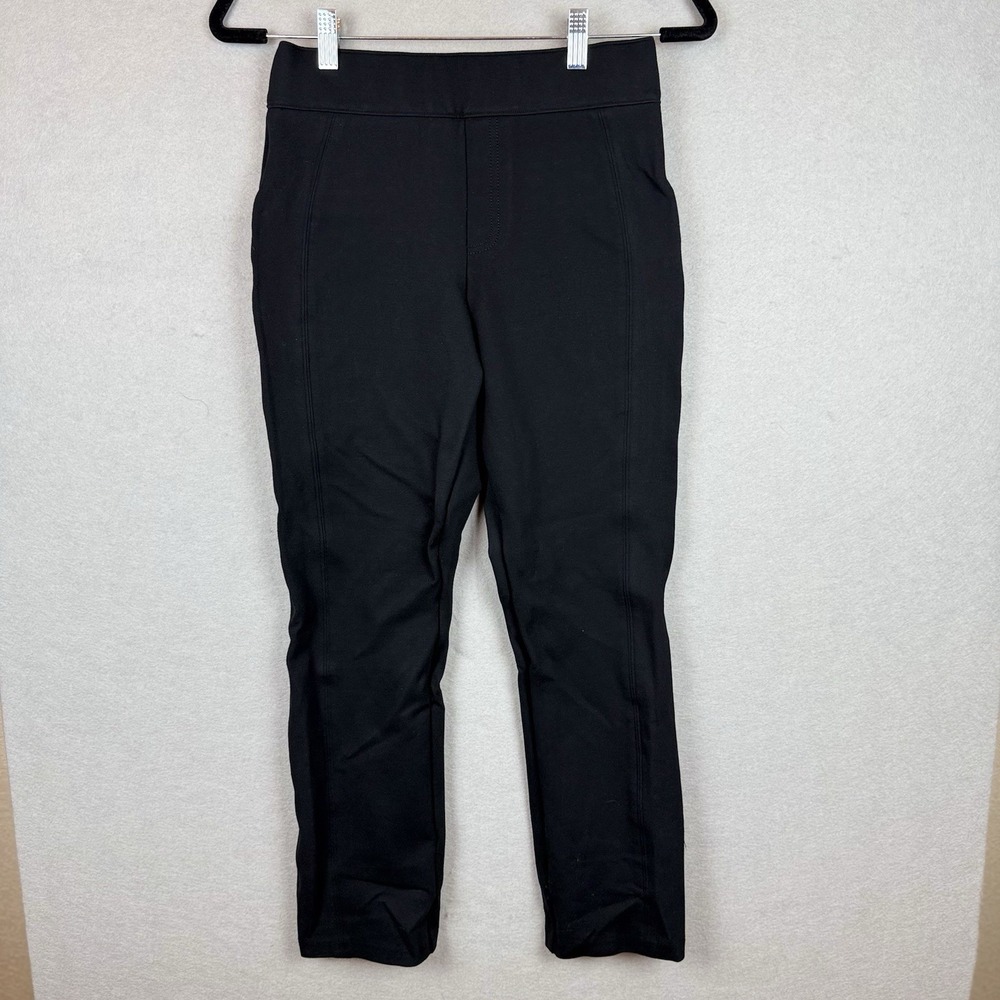 Spanx Women's Black Pull On Dress Pants Size‎ S Ankle Straight Leg Pants